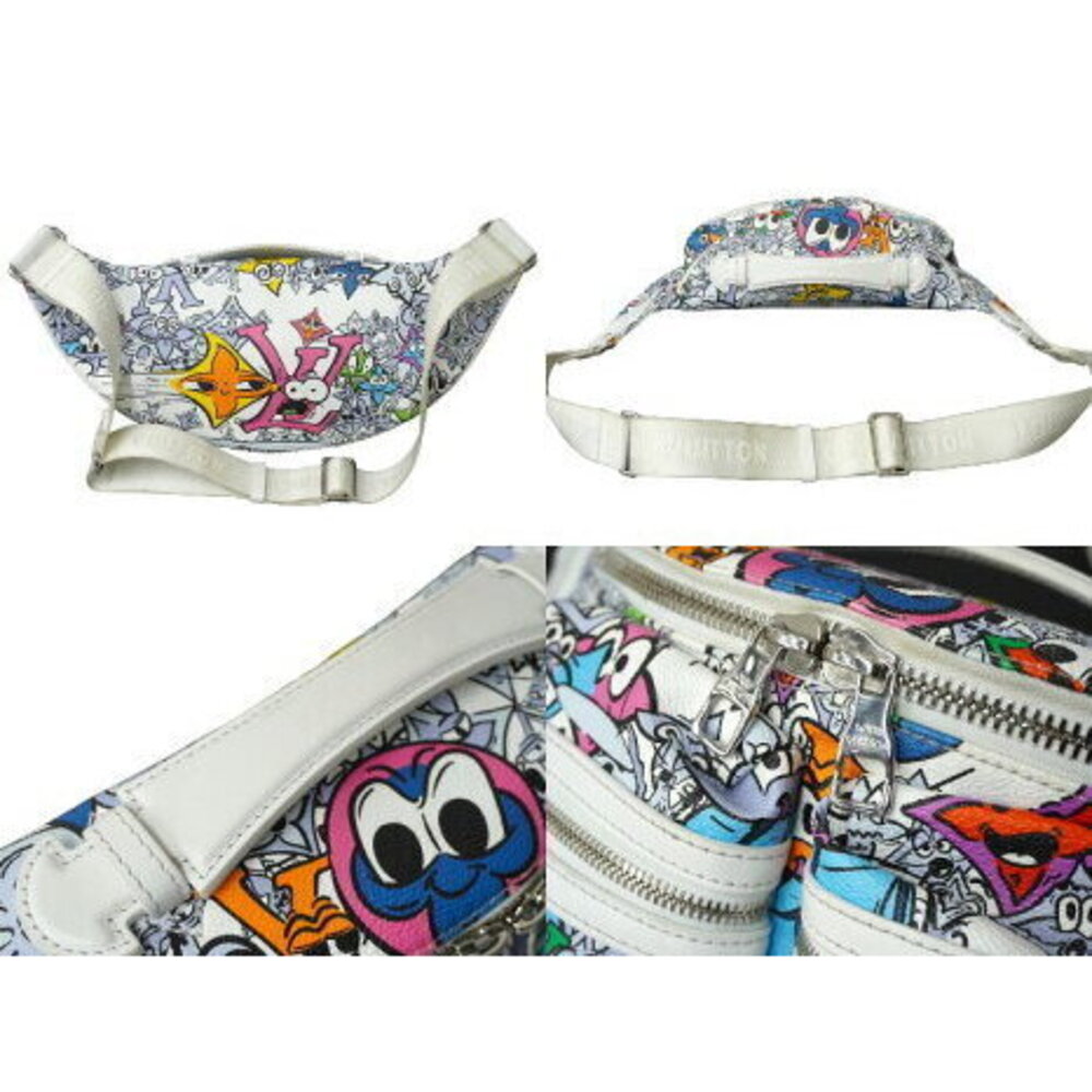 Louis Vuitton Waist Bag Bum Multi Pocket White Multicolor Comics - Picture 3 of 8